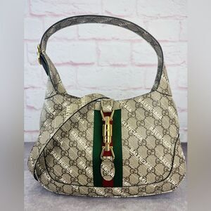 Gucci x Balenciaga Hacker Project Web Jackie 1961 GG Supreme Bag